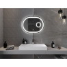 Mexen Umba illuminated bathroom mirror with cosmetic mirror 80 x 60 cm, LED 6000K, anti-fog - 9822-080-060-611-00