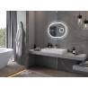 Mexen Umba illuminated bathroom mirror with cosmetic mirror 80 x 60 cm, LED 6000K, anti-fog - 9822-080-060-611-00
