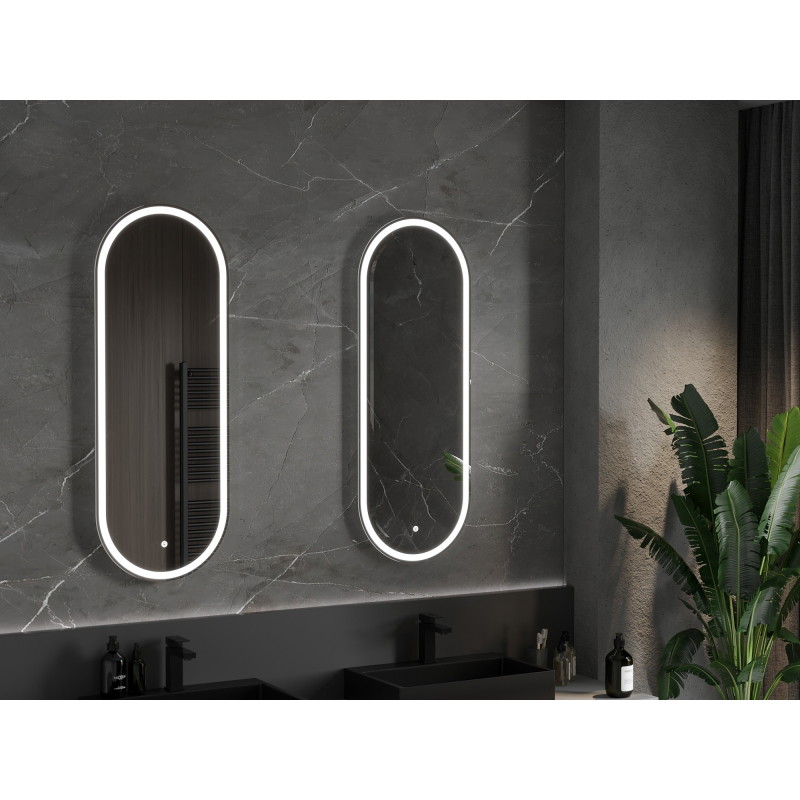 Mexen Bono LED illuminated bathroom mirror 45 x 120 cm, LED 6000K, anti-fog - 9816-045-120-611-00