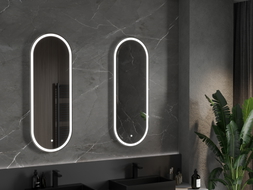 Mexen Bono LED illuminated bathroom mirror 45 x 120 cm, LED 6000K, anti-fog - 9816-045-120-611-00