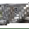 Mexen Coro illuminated bathroom mirror 45 x 120 cm, LED 6000K, demister, black frame - 9817-045-120-611-70