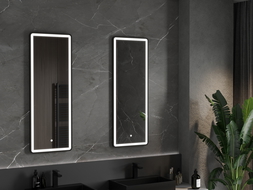 Mexen Coro illuminated bathroom mirror 45 x 120 cm, LED 6000K, demister, black frame - 9817-045-120-611-70 Mexen Coro illuminated bathroom mirror 45 x 120 cm, LED 6000K, demister, black frame - 9817-045-120-611-70