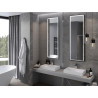 Mexen Coro bathroom mirror with lighting 50 x 150 cm, LED 6000K, anti-fog, black frame - 9817-050-150-611-70