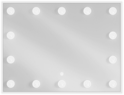 Mexen Dona bathroom mirror illuminated 80 x 60 cm, LED 6000K, anti-fog - 9818-080-060-611-00