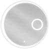 Mexen Ella illuminated bathroom mirror with a makeup mirror, round 70 cm, LED 6000K, demister - 9811-070-070-611-00