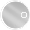 Mexen Ella illuminated bathroom mirror with cosmetic mirror, round 80 cm, LED 6000K, anti-fog - 9811-080-080-611-00