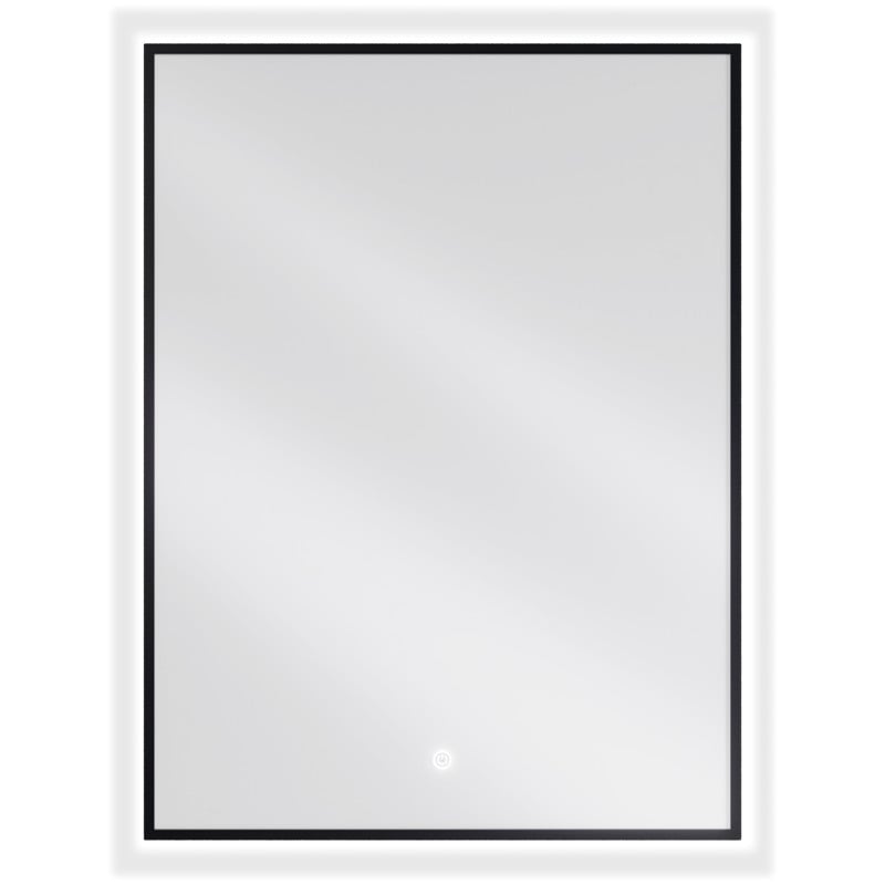 Mexen Erma illuminated bathroom mirror 60 x 80 cm, LED 6000K, demister, black frame - 9814-060-080-611-70