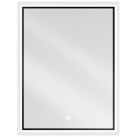 Mexen Erma 60 x 80 cm Backlit Bathroom Mirror, LED 6000K, Anti-Fog, Black Frame - 9814-060-080-611-70