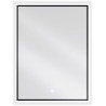 Mexen Erma 60 x 80 cm Backlit Bathroom Mirror, LED 6000K, Anti-Fog, Black Frame - 9814-060-080-611-70