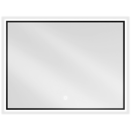 Mexen Erma illuminated bathroom mirror 80 x 60 cm, LED 6000K, demister, black frame - 9814-080-060-611-70