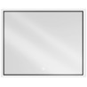Mexen Erma 100 x 80 cm LED illuminated bathroom mirror, 6000K, anti-fog, black frame - 9814-100-080-611-70