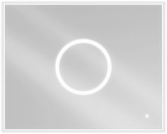 Mexen Koga illuminated bathroom mirror 100 x 80 cm, LED 6000K, demister - 9821-100-080-611-00