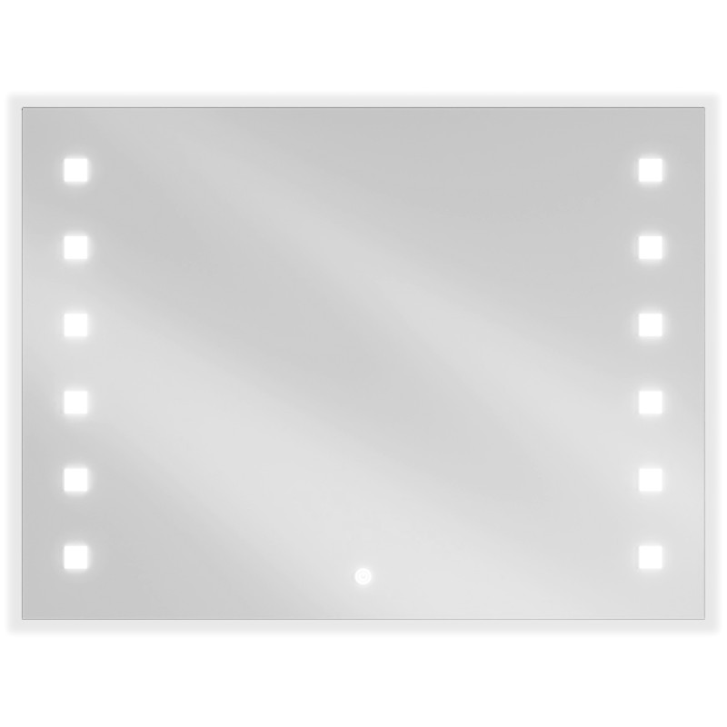 Mexen Ner illuminated bathroom mirror 80 x 60 cm, LED 6000K, anti-steam - 9809-080-060-611-00