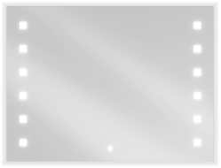 Mexen Ner illuminated bathroom mirror 80 x 60 cm, LED 6000K, anti-fog - 9809-080-060-611-00
