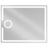 Mexen Onyx bathroom mirror with lighting and cosmetic mirror 100 x 80 cm, LED 6000K, anti-fog - 9813-100-080-611-00