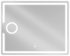 Mexen Onyx illuminated bathroom mirror with cosmetic mirror 100 x 80 cm, LED 6000K, anti-fog - 9813-100-080-611-00