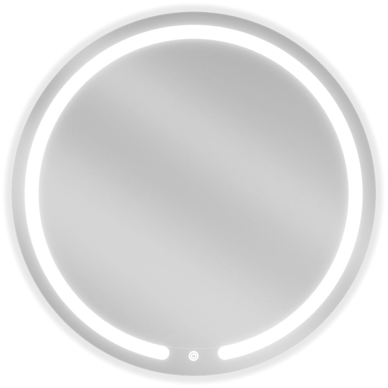 Mexen Rose LED Illuminated Bathroom Mirror, Round 70 cm, LED 6000K, Anti-Fog - 9810-070-070-611-00