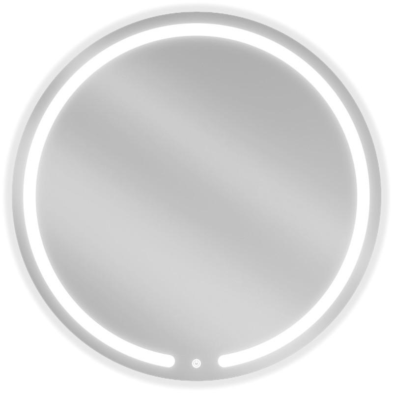 Mexen Rose illuminated bathroom mirror, round 80 cm, LED 6000K, anti-fog - 9810-080-080-611-00