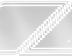 Mexen Zusa illuminated bathroom mirror 80 x 60 cm, LED 6000K, demister - 9808-080-060-611-00