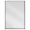 Mexen Erma illuminated bathroom mirror 50 x 70 cm, LED 6000K, demister, black frame - 9814-050-070-611-70
