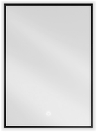 Mexen Erma illuminated bathroom mirror 50 x 70 cm, LED 6000K, demister, black frame - 9814-050-070-611-70
