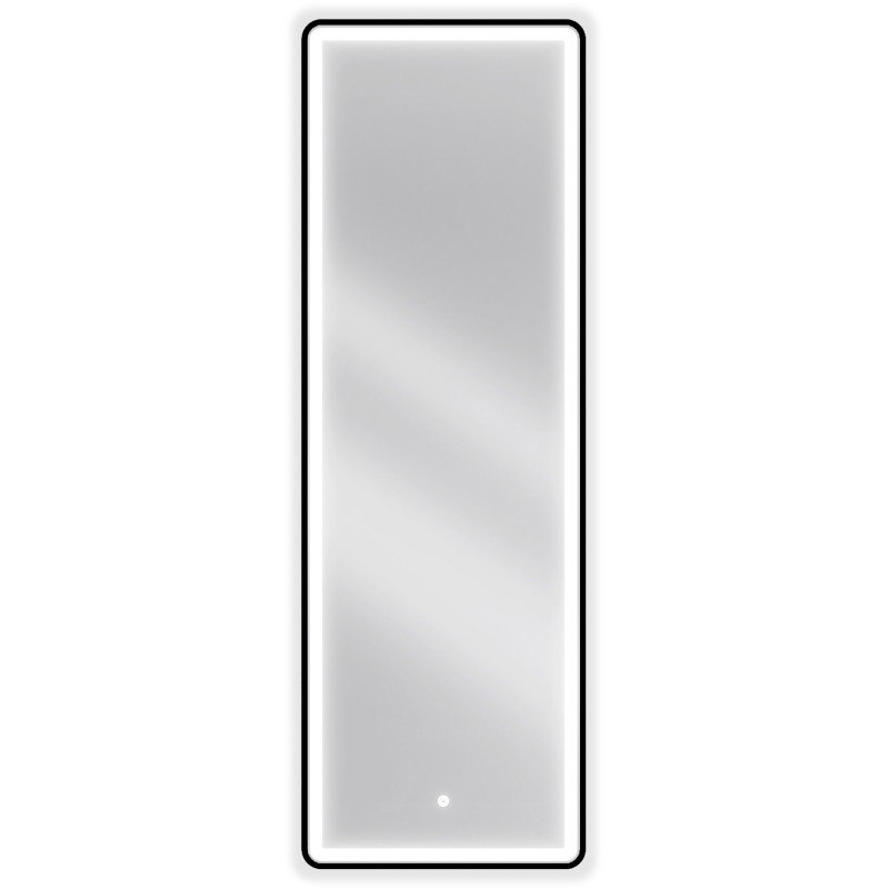 Mexen Coro bathroom mirror with lighting 50 x 150 cm, LED 6000K, anti-fog, black frame - 9817-050-150-611-70