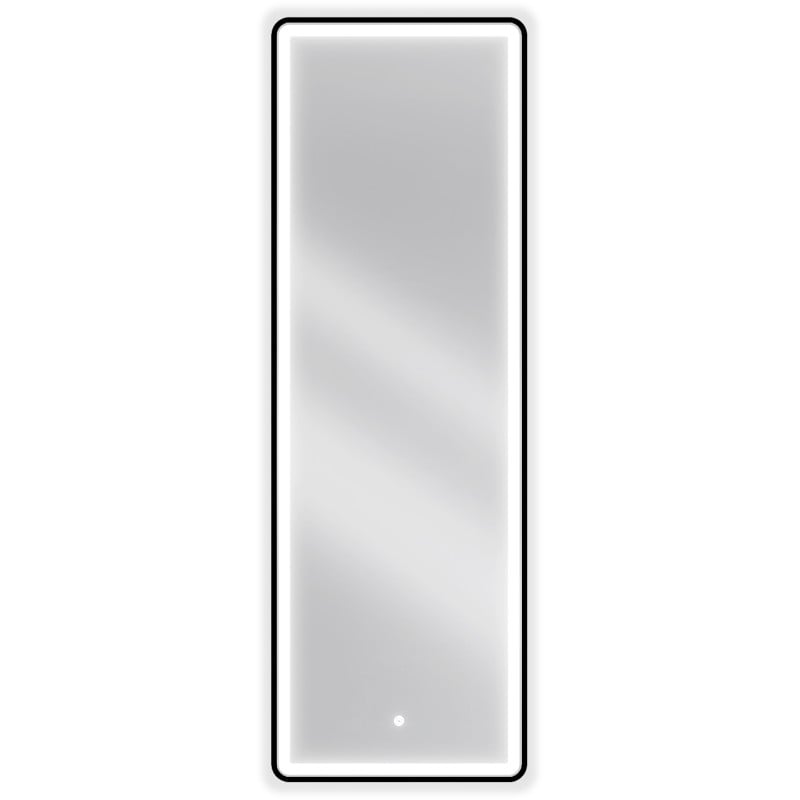 Mexen Coro illuminated bathroom mirror 50 x 150 cm, LED 6000K, demister, black frame - 9817-050-150-611-70