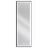 Mexen Coro bathroom mirror illuminated 50 x 150 cm, LED 6000K, anti-fog, black frame - 9817-050-150-611-70