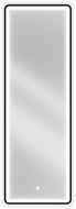 Mexen Coro bathroom mirror illuminated 50 x 150 cm, LED 6000K, anti-fog, black frame - 9817-050-150-611-70
