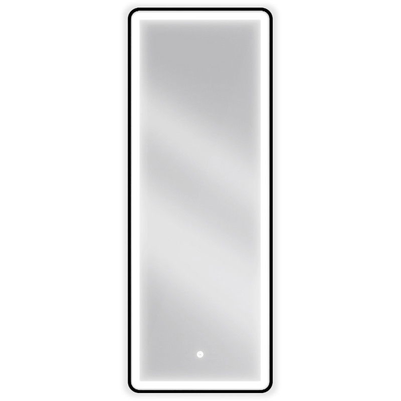 Mexen Coro illuminated bathroom mirror 45 x 120 cm, LED 6000K, demister, black frame - 9817-045-120-611-70