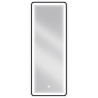 Mexen Coro 45 x 120 cm illuminated bathroom mirror, LED 6000K, anti-fog, black frame - 9817-045-120-611-70
