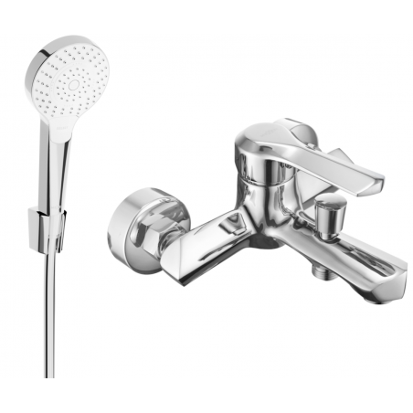 Mexen Sabre R05 bath mixer with shower set, chrome - 7213R05-00