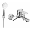 Mexen Sabre R05 bathtub mixer tap with shower head, Chrome - 7213R05-00