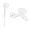 Mexen Sabre R05 bathtub faucet with shower set, white - 7213R05-20