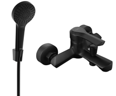 Mexen Sabre R05 bathtub mixer tap with shower head, Black - 7213R05-70