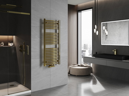 Mexen Ares bathroom radiator 1200 x 500 mm, 420 W, Gold - W102-1200-500-00-50