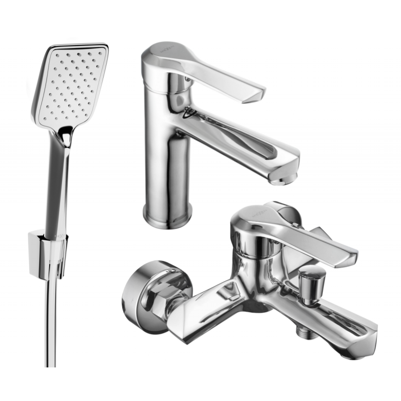 Mexen Sabre R62 bath set, chrome - 72103R62-00