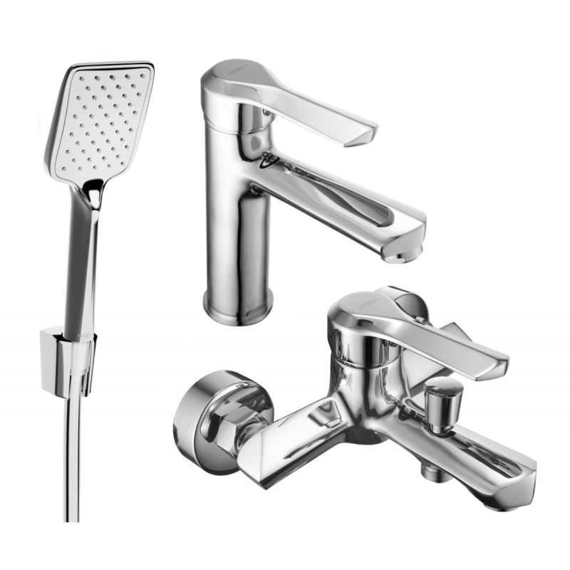 Mexen Sabre R62 bathtub set, Chrome - 72103R62-00