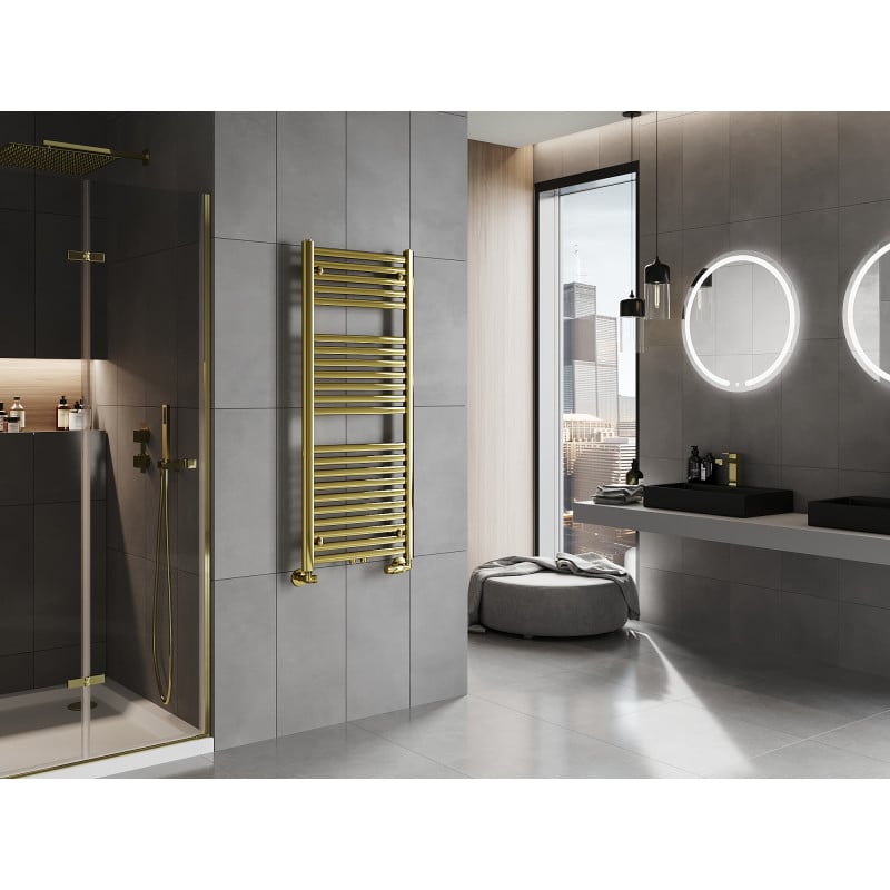 Mexen Hades Bathroom Radiator 1200 x 500 mm, 450 W, Gold - W104-1200-500-00-50