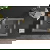 Mexen Mario 2-compartment granite sink with a kitchen mixer tap Aster, Grey - 6504-71-73450-57-B