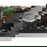 Mexen Mario 2-compartment granite sink with a kitchen mixer tap Aster, Black/Silver metallic - 6504-73-73450-07