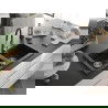 Mexen Mario 2-compartment granite sink with a kitchen mixer tap Aster, Black/Silver metallic - 6504-73-73450-07