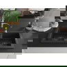 Mexen Mario 2-compartment granite sink with a kitchen mixer tap Aster, Black/Silver metallic - 6504-73-73450-07-B