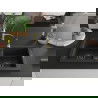 Mexen Mario 2-compartment granite sink with a kitchen mixer tap Aster, Black/Silver metallic - 6504-73-73450-57-B