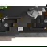 Mexen Mario 2-compartment granite sink with a kitchen mixer tap Aster, Black/Gold metallic - 6504-75-73450-57-G