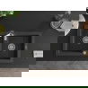 Mexen Mario 2-compartment granite sink with a kitchen mixer tap Aster, spotted black - 6504-76-73450-07
