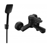 Mexen Sabre R62 bath tap with shower set, black - 7213R62-70