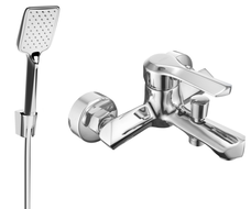Mexen Sabre R62 bathtub mixer tap with shower head, Chrome - 7213R62-00
