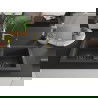 Mexen Mario 2-compartment granite sink with a kitchen mixer tap Aster, spotted black - 6504-76-73450-57-B