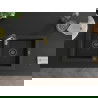 Mexen Mario 2-compartment granite sink with a kitchen mixer tap Aster, Black - 6504-77-73450-57-B